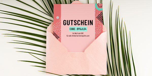 Premium Druck für Ihren Gutschein